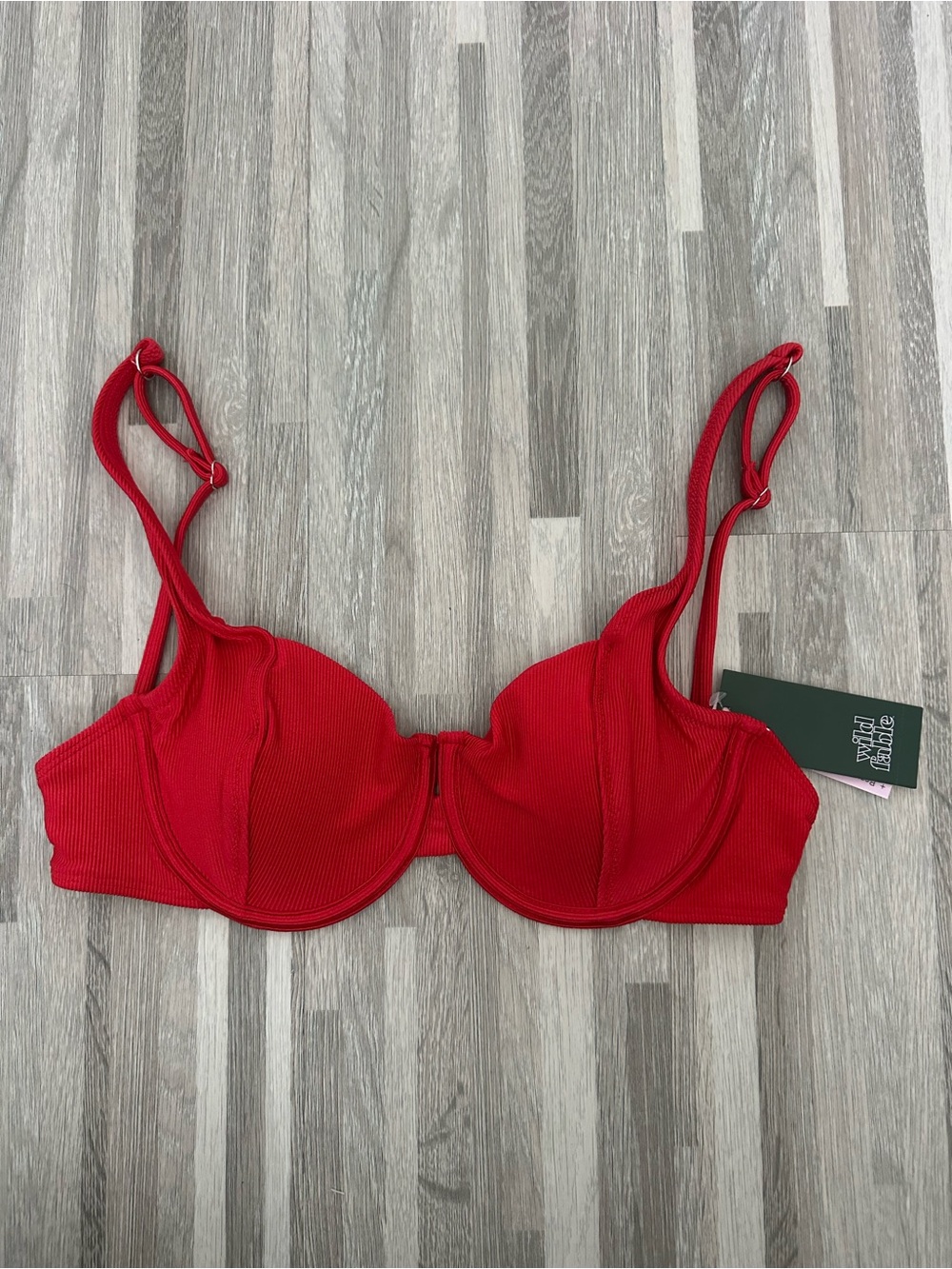 Wild Fable Red Bikini Top, NWT, Size XS (0-2)